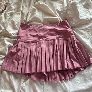 mauve pink gold hinge skirt